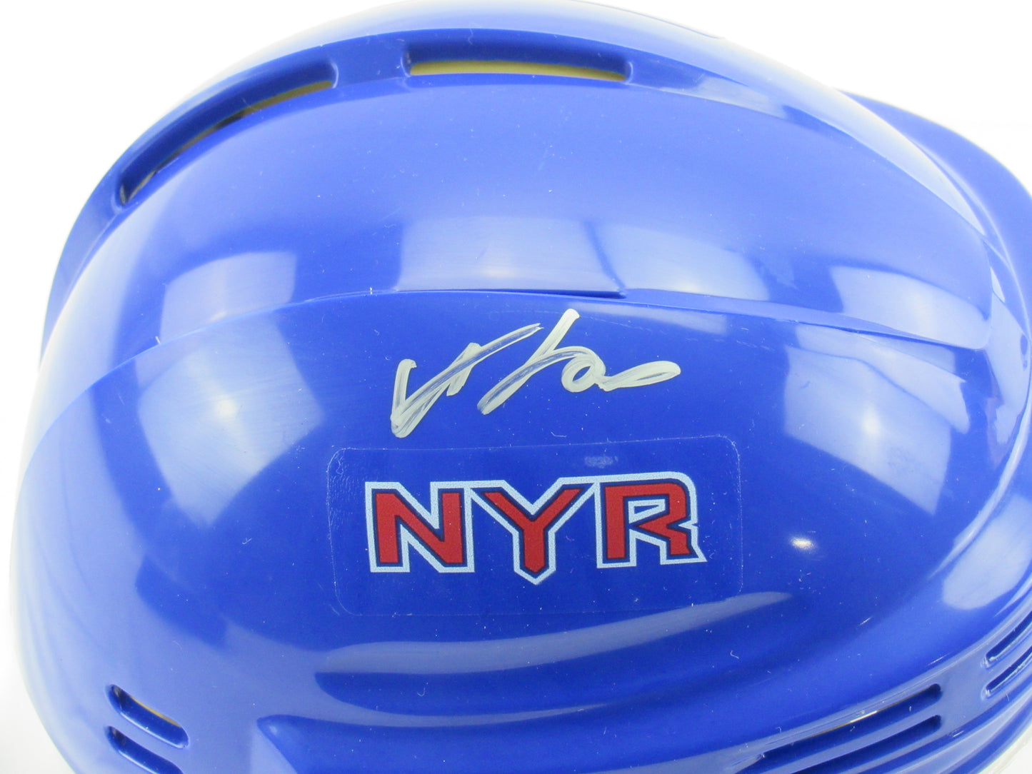 Adam Fox Signed Auto Autograph Rangers Blue Mini Helmet Fanatics Hologram