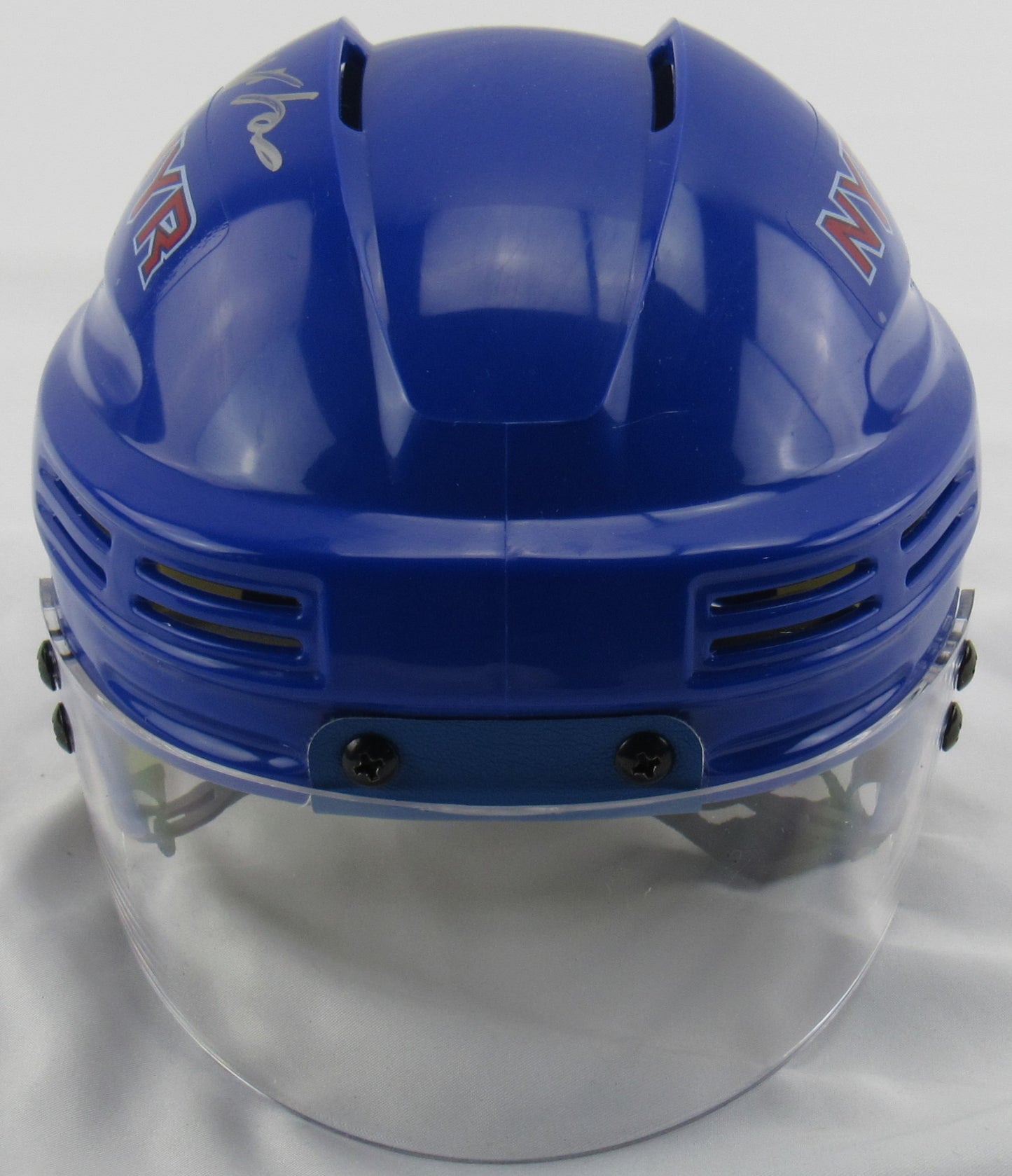 Adam Fox Signed Auto Autograph Rangers Blue Mini Helmet Fanatics Hologram