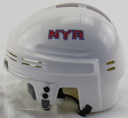 Jimmy Vesey Signed Auto Autograph Rangers White Mini Helmet JSA Certified