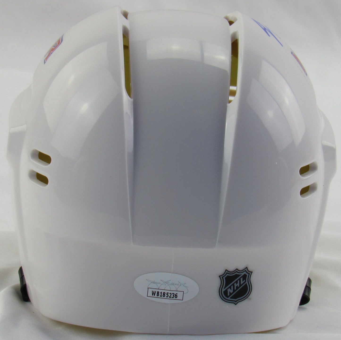 Jimmy Vesey Signed Auto Autograph Rangers White Mini Helmet JSA Certified