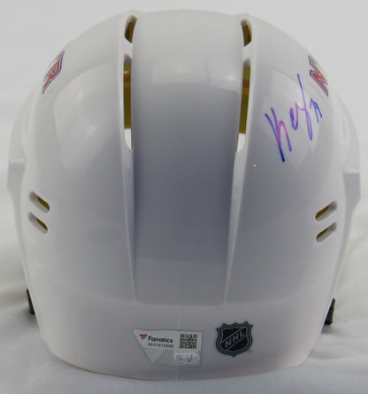 K'Andre Miller Signed Auto Autograph Rangers White Mini Helmet Fanatics Hologram