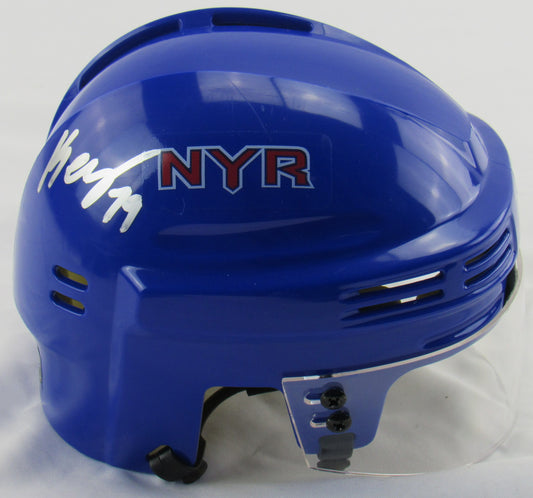 K'Andre Miller Signed Auto Autograph Rangers Mini Helmet Fanatics Hologram