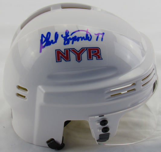 Phil Esposito Signed Auto Autograph Rangers Mini Helmet JSA Certified III