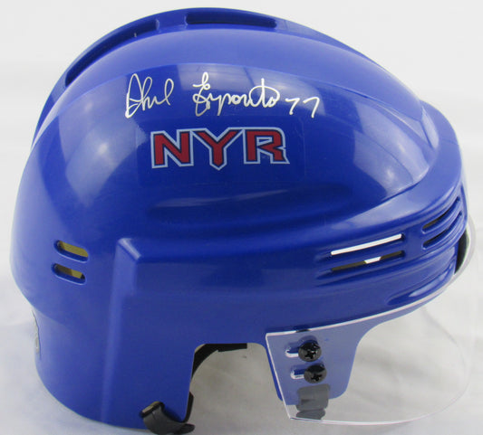 Phil Esposito Signed Auto Autograph Rangers Mini Helmet JSA Certified IV