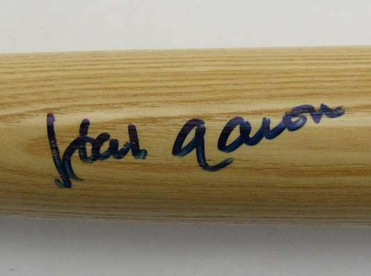 Hank Aaron Signed Auto Autograph Adirondack Baseball Bat PSA AN19107