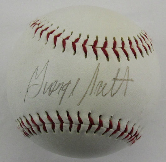 George Scott Signed Auto Autograph Baseball B93