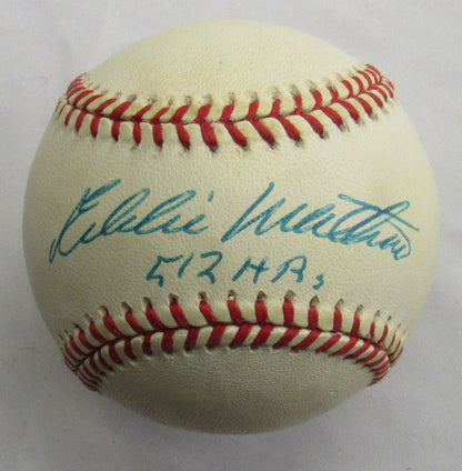 Eddie Mathews Signed Auto Baseball JSA CG96898