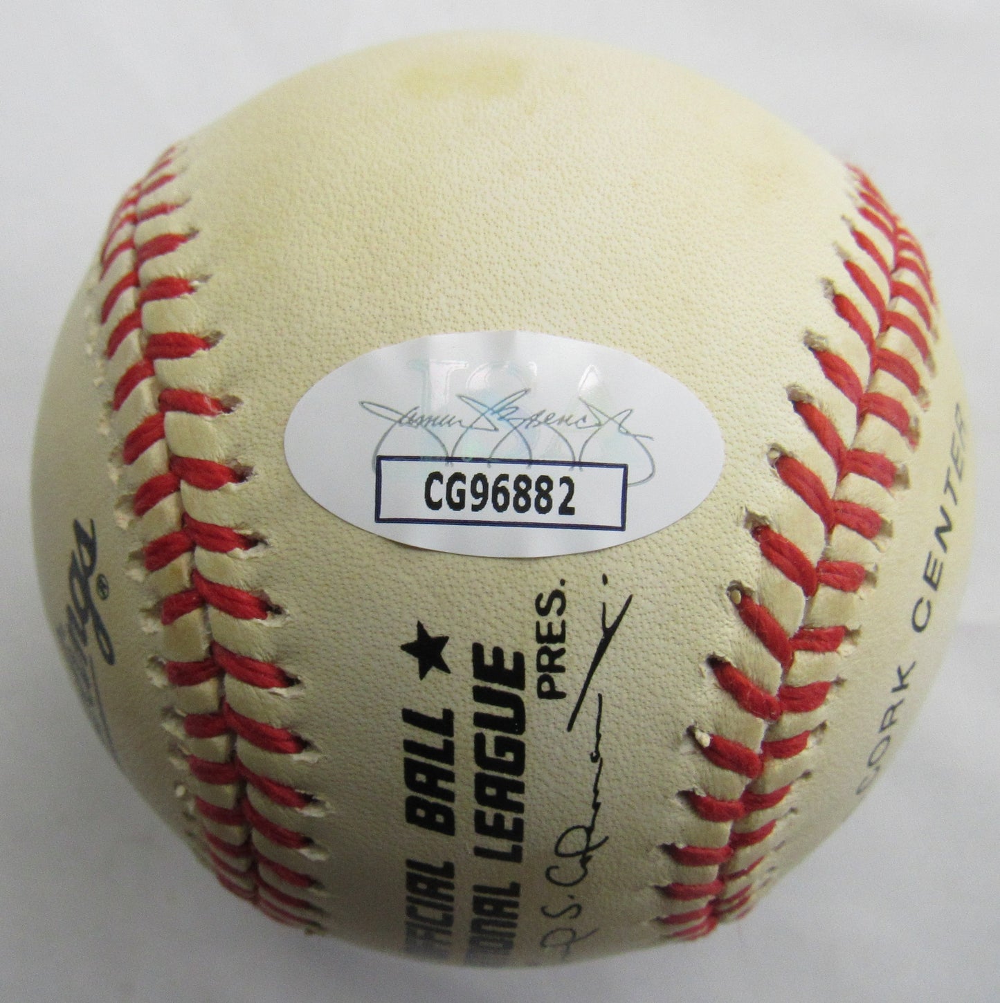 Johnny Bench Signed Auto Baseball JSA CG96882