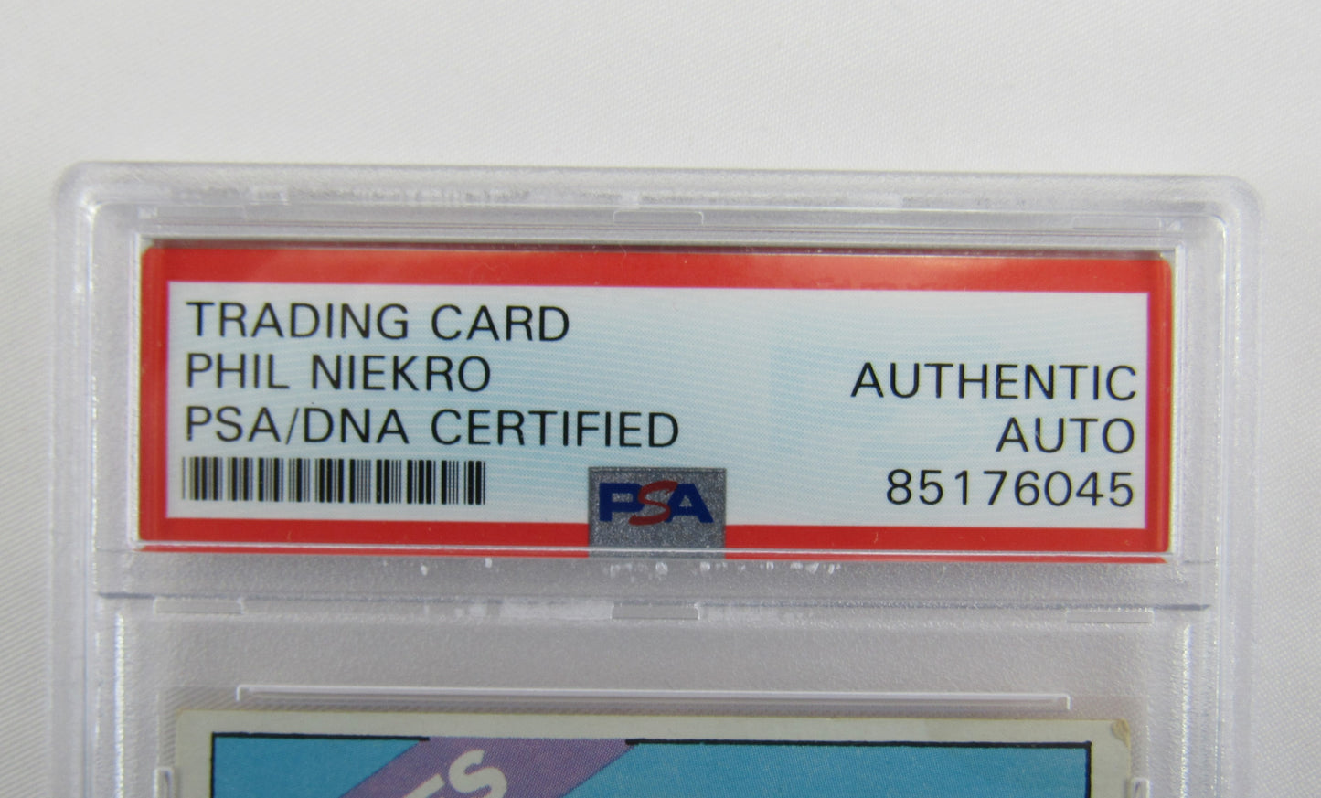 Phil Niekro Signed Auto Autograph 1966 Topps Encapsulated Card PSA/DNA Certified