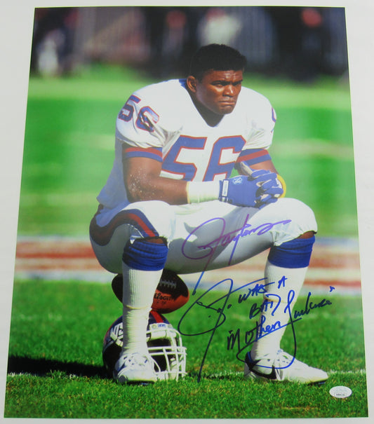 Lawrence Taylor Signed Auto Autograph 16x20 Photo w/ Insc JSA Witness WB041262