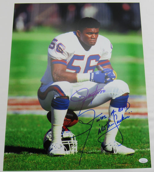 Lawrence Taylor Signed Auto Autograph 16x20 Photo w/ Insc JSA Witness WB041255