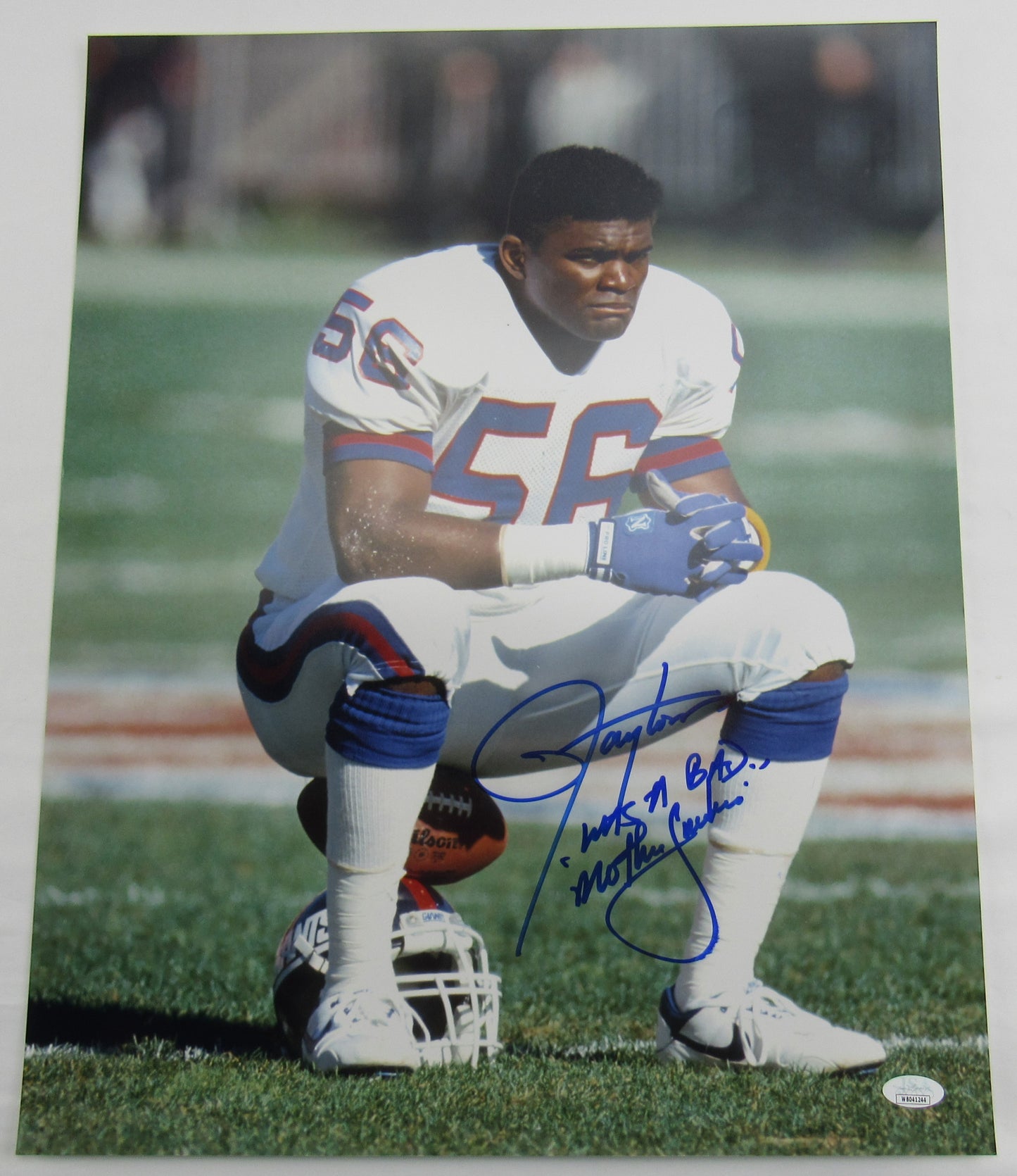 Lawrence Taylor Signed Auto Autograph 16x20 Photo w/ Insc JSA Witness WB041244