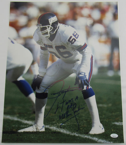 Lawrence Taylor Signed Auto Autograph 16x20 Photo w/ Insc JSA Witness WB041245