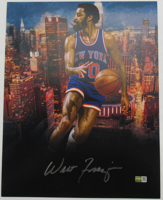 Walt Frazier Signed Auto Autograph Photo 11x14 Steiner CX A140075