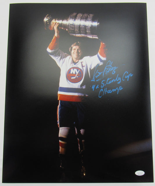 Denis Potvin Signed Auto Autograph 16x20 Photo w/ Insc JSA Witness COA