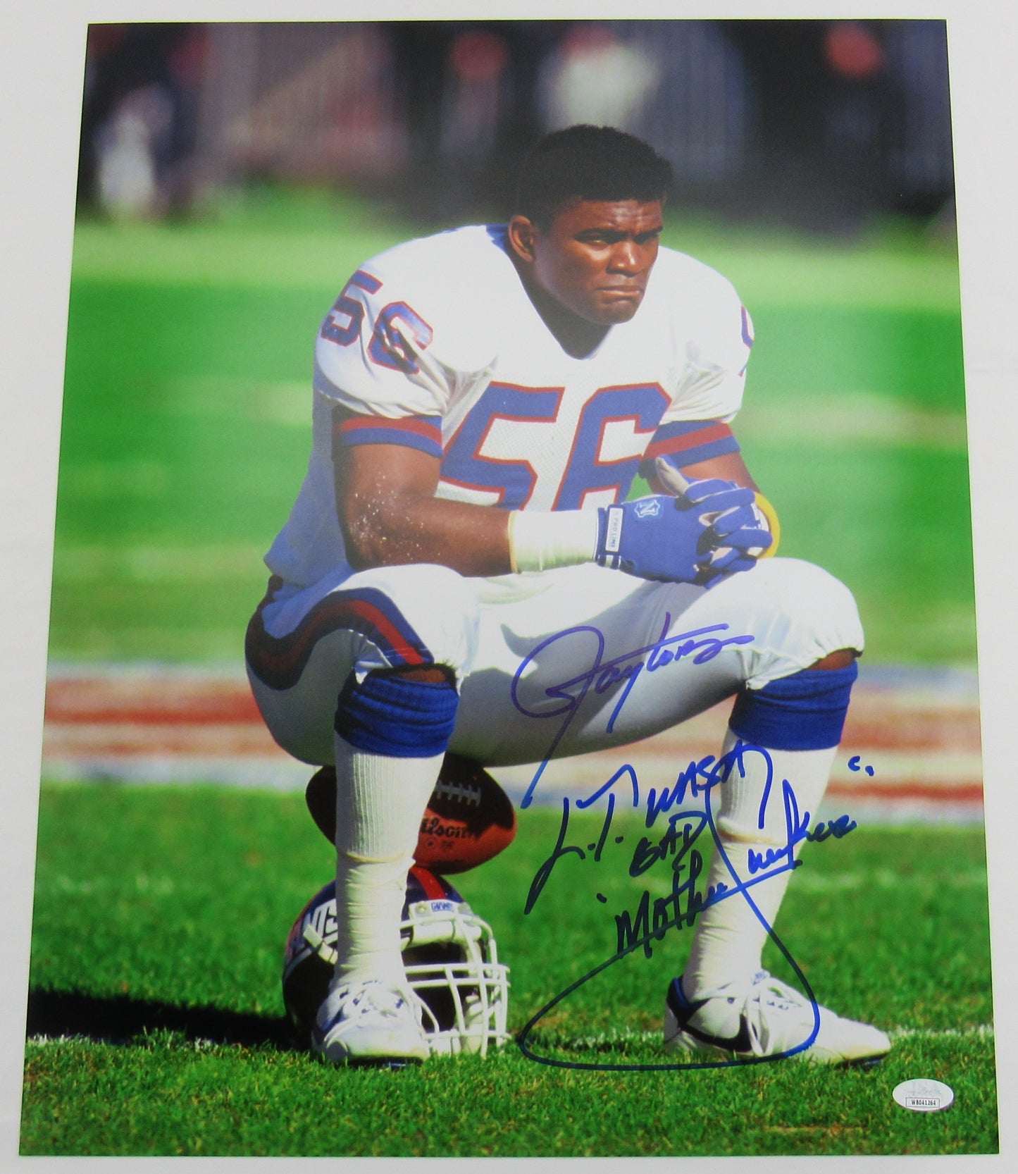 Lawrence Taylor Signed Auto Autograph 16x20 Photo w/ Insc JSA Witness COA