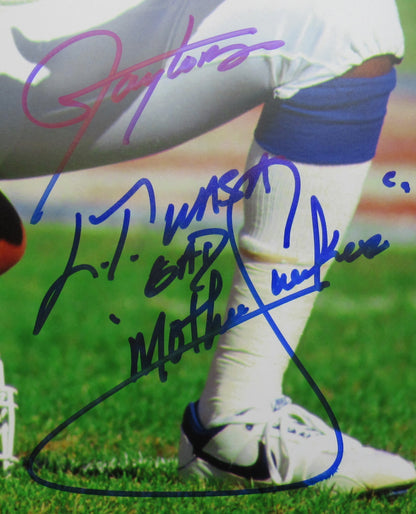 Lawrence Taylor Signed Auto Autograph 16x20 Photo w/ Insc JSA Witness COA