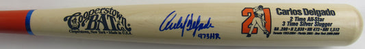 Carlos Delgado Signed Auto Autograph Rawlings Baseball Bat JSA Witness COA