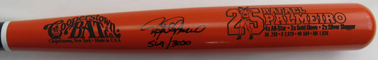 Rafael Palmeiro Signed Auto Autograph Rawlings Baseball Bat JSA Witness COA II