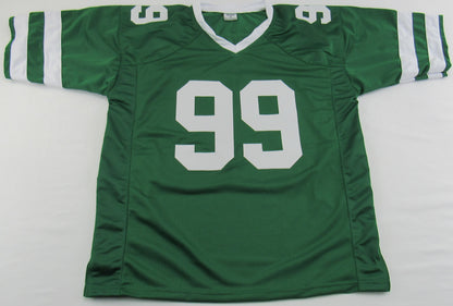 Mark Gastineau Signed Auto Autograph Replica Jets Jersey JSA Witness COA