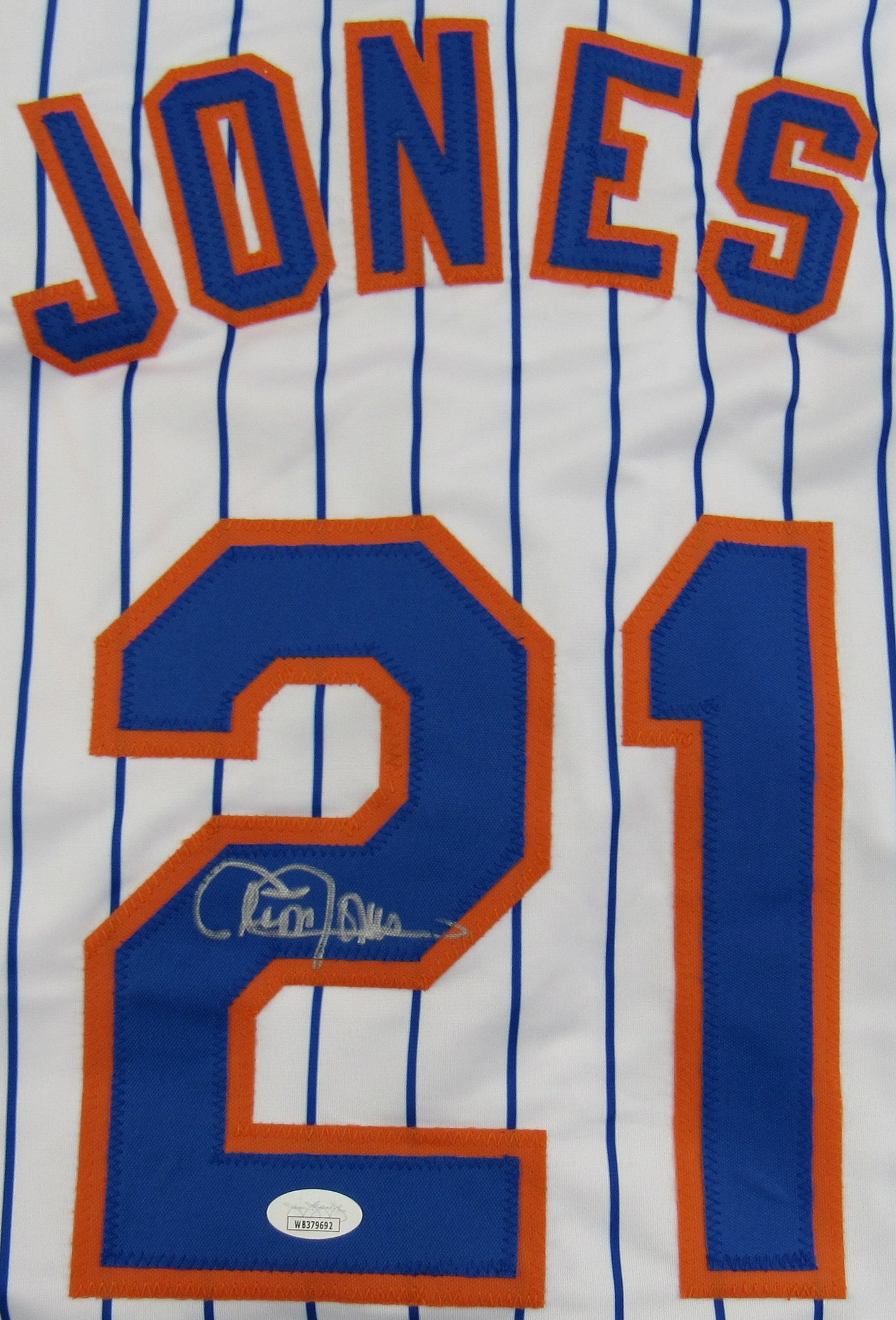 Cleon Jones Signed Auto Autograph Replica Mets Jersey JSA Witness COA