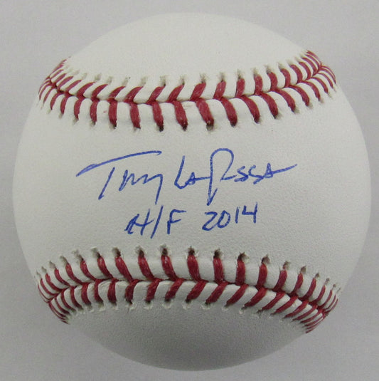 Tony LaRussa Signed Auto Autograph Rawlings Baseball w/ HOF 2014 Insc JSA Witness COA