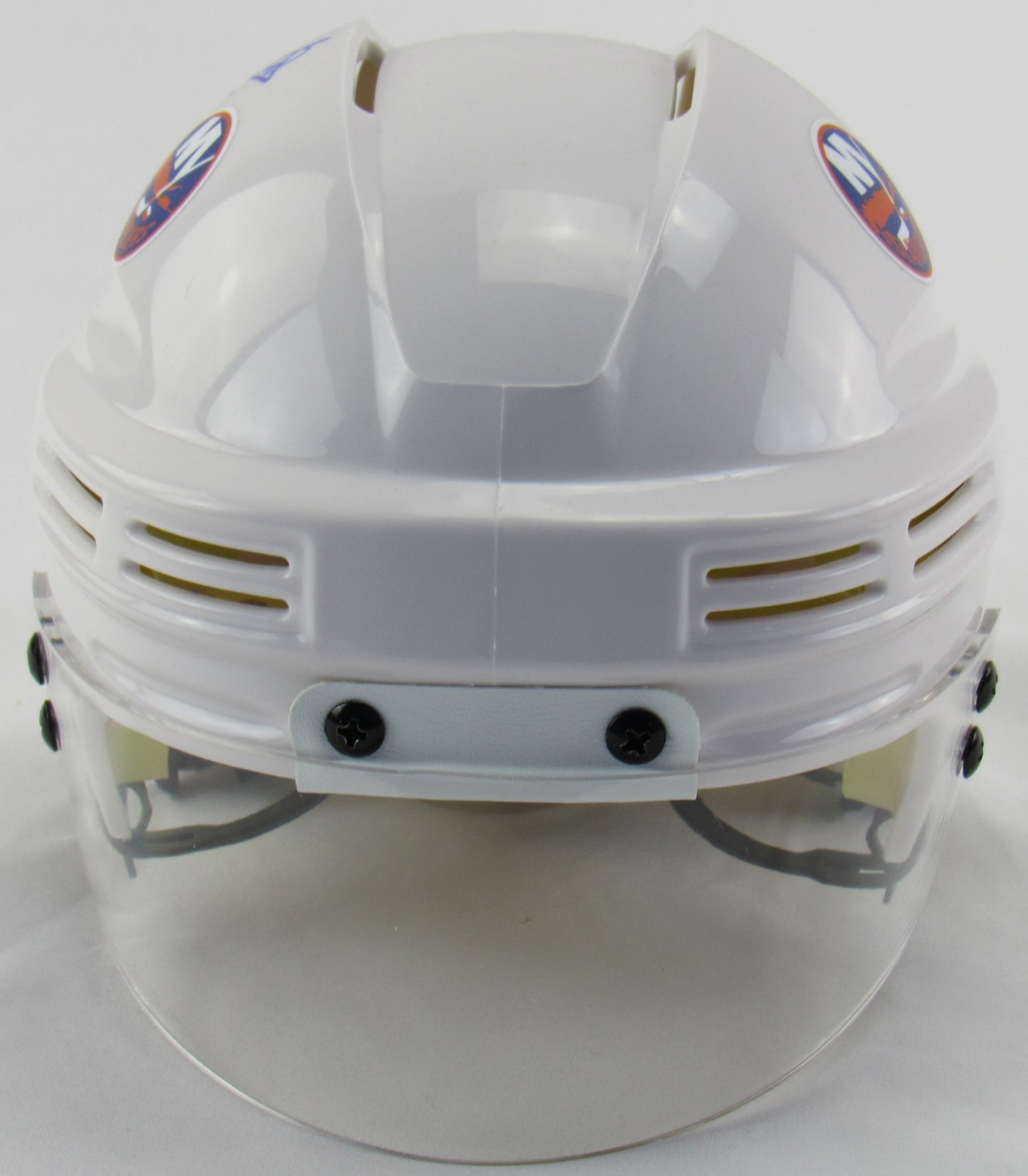 Denis Potvin Signed Auto Autograph Islanders White Mini Helmet JSA Witness COA