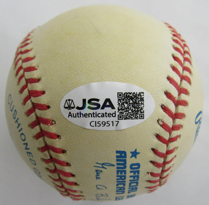 Reggie Jackson Signed Auto Baseball JSA CI59517