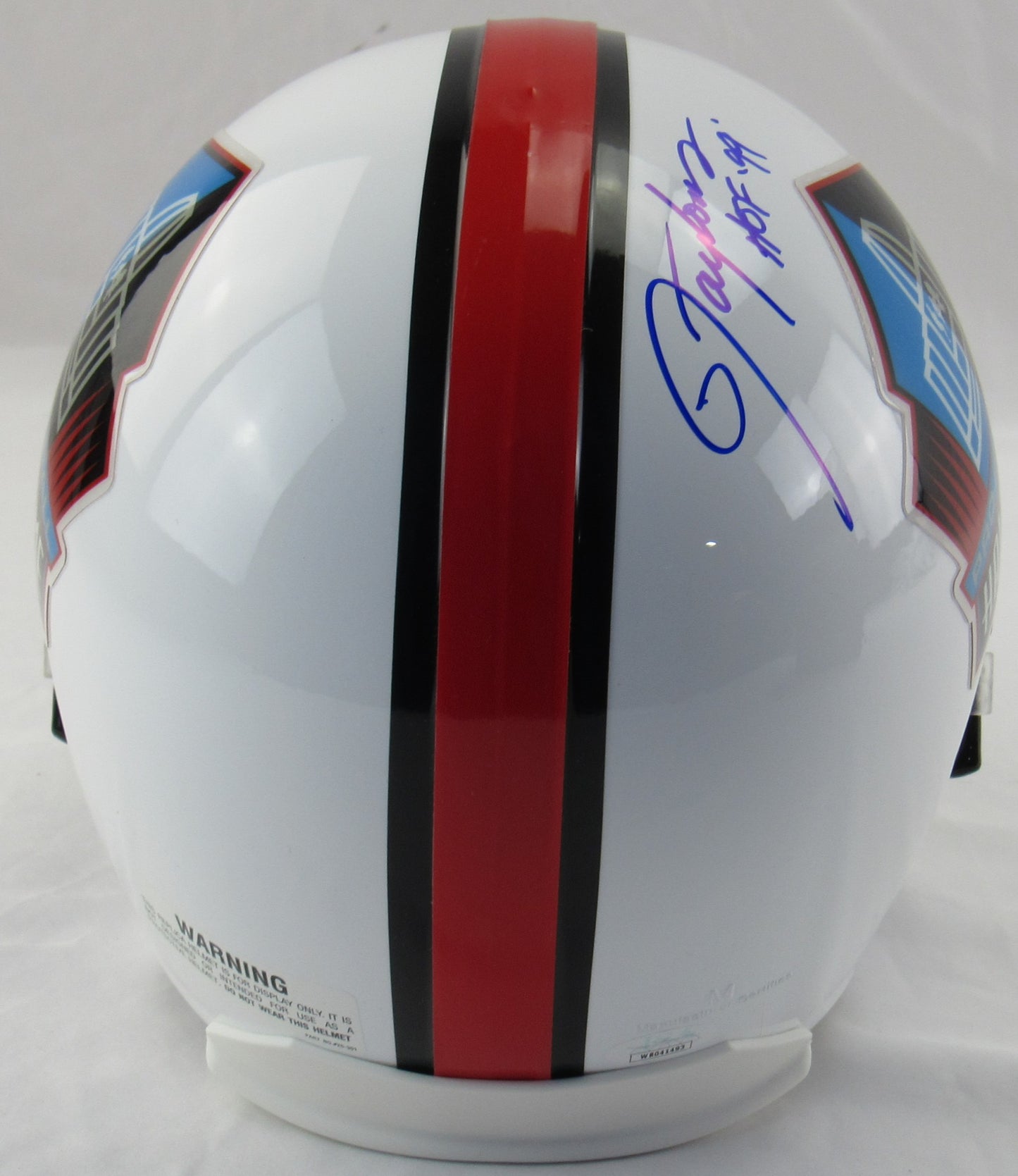 Lawrence Taylor Signed Auto Autograph HOF Helmet Replica JSA Witness COA