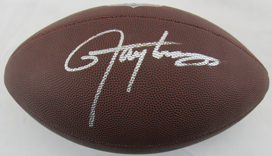 Lawrence Taylor Signed Auto Autograph Wilson NFL Football JSA Witness COA