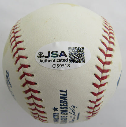 Bud Harrelson Signed Auto Baseball JSA CI59518