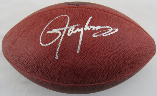 Lawrence Taylor Signed Auto Autograph Wilson NFL Football JSA Witness COA II