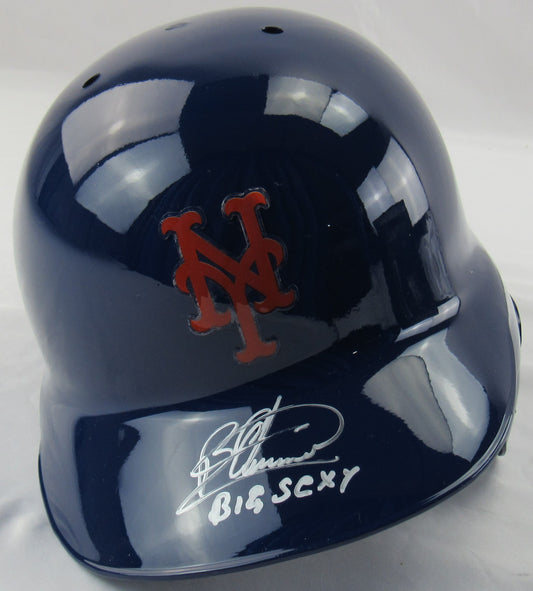 Bartolo Colon Signed Auto Autograph Mets Batting Helmet JSA Witness COA