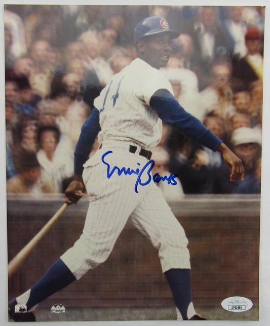 Ernie Banks Signed Auto Autographed 8x10 Photo JSA AP20589