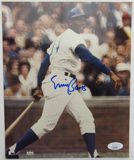 Ernie Banks Signed Auto Autographed 8x10 Photo JSA AP20587