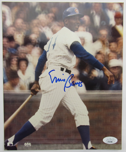 Ernie Banks Signed Auto Autographed 8x10 Photo JSA AP20588