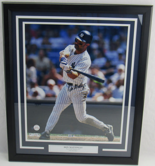 Don Mattingly Signed Auto Autograph Framed 16x20 Photo Fanatics Hologram