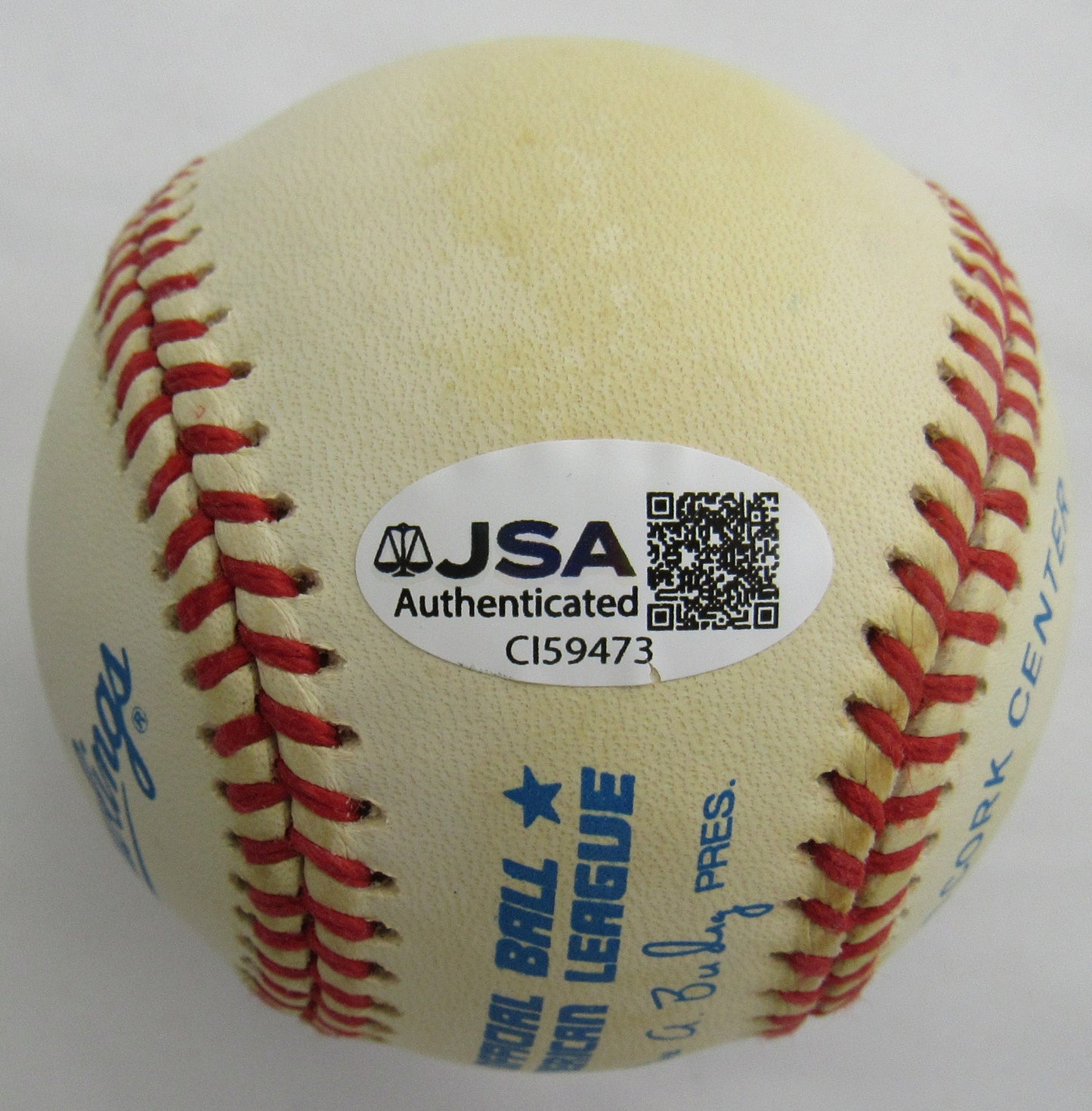 Wade Boggs Signed Auto Baseball JSA CI59473