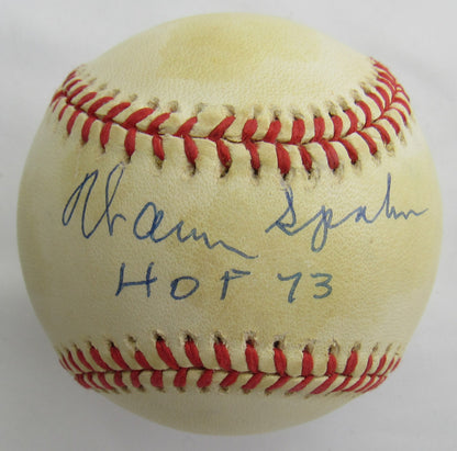 Warren Spahn Signed Auto Baseball JSA CI59446