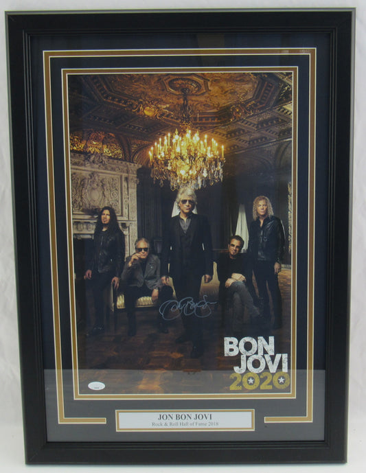 Jon Bon Jovi Signed Auto Autograph Framed Poster JSA COA