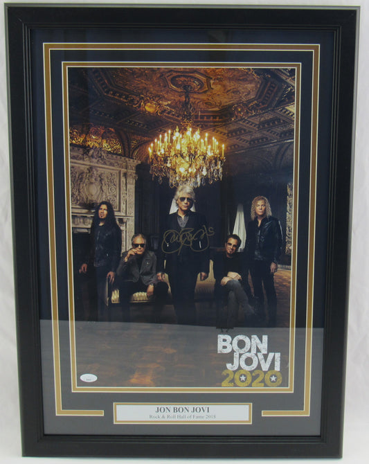 Jon Bon Jovi Signed Auto Autograph Framed Poster JSA AS04992