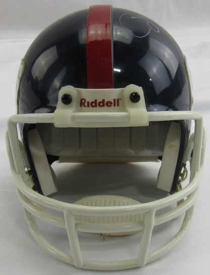 Otis Anderson Signed Auto Mini Helmet JSA CI59559