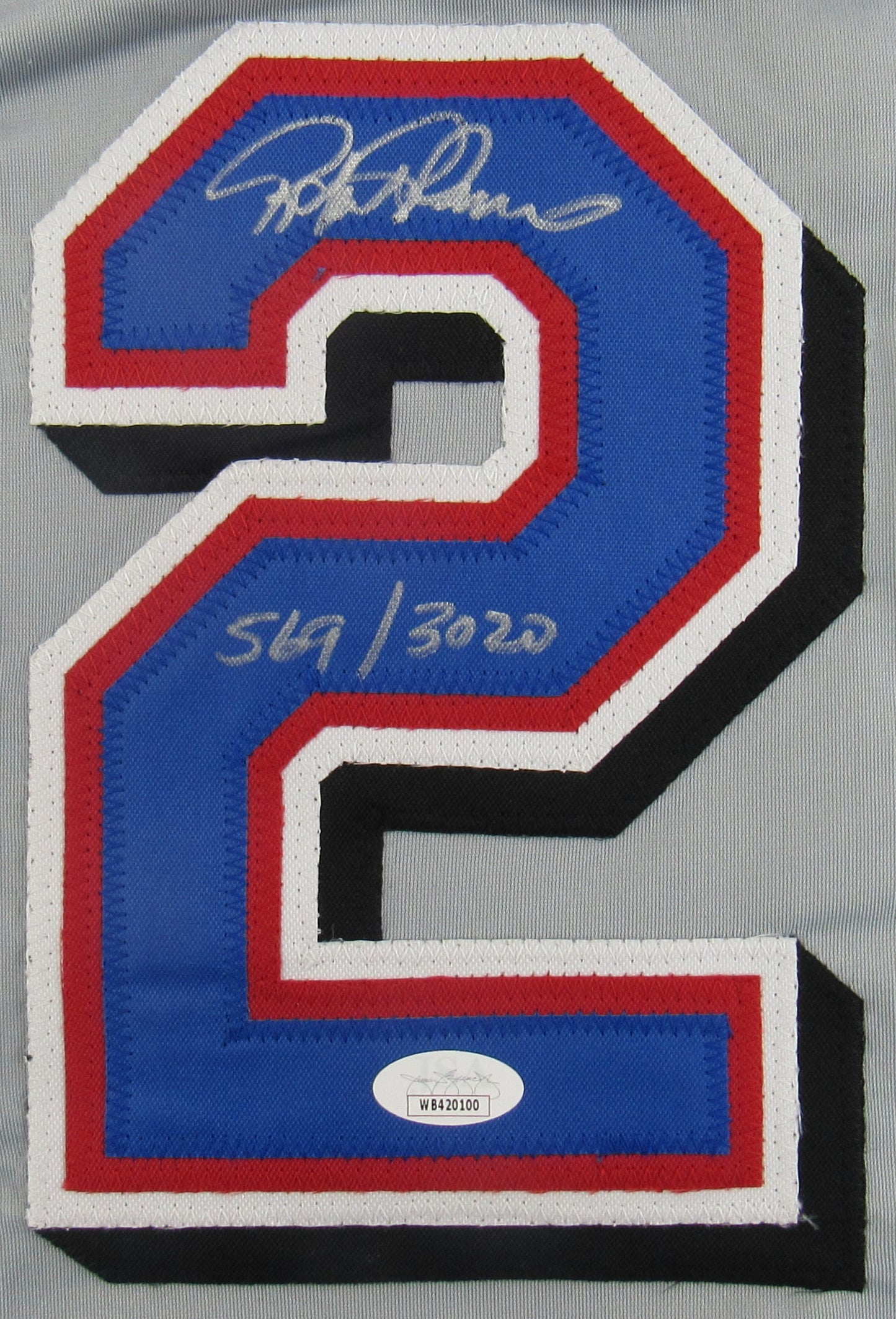 Rafael Palmeiro Signed Auto Autograph Custom Rangers Jersey w/ Insc JSA COA