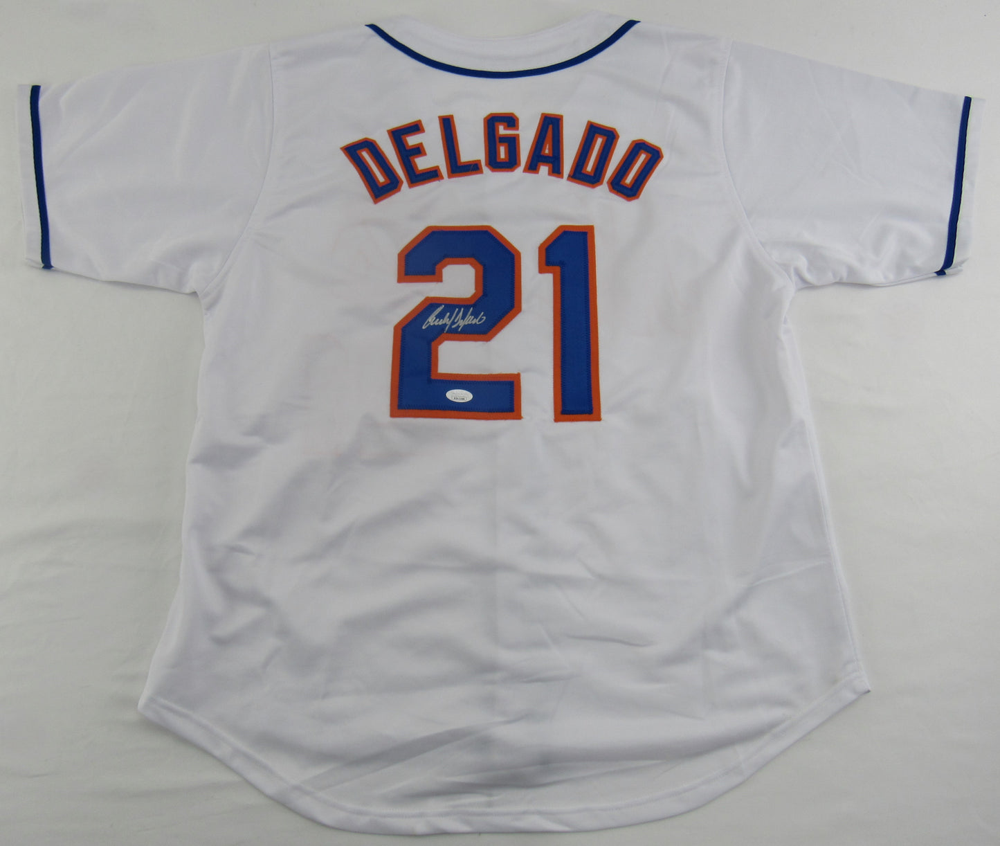 Carlos Delgado Signed Auto Autograph Replica Mets Jersey JSA COA