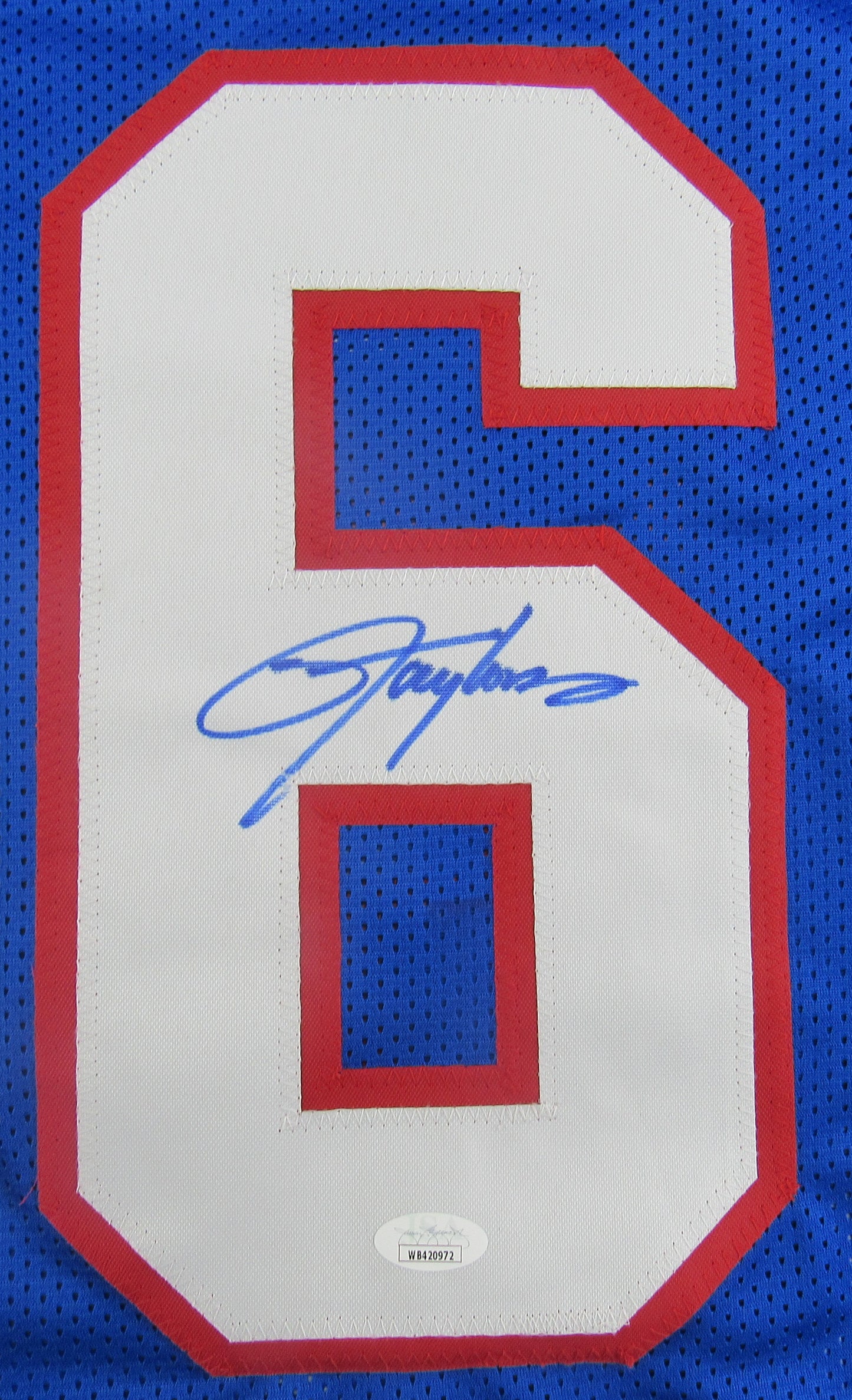 Lawrence Taylor Signed Auto Autograph Replica Giants Jersey JSA COA