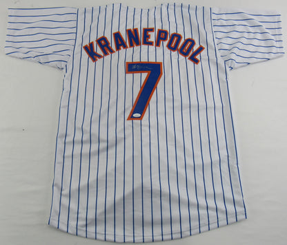 Ed Kranepool Signed Auto Autograph Replica Mets Jersey JSA COA