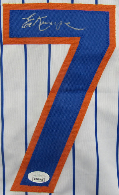 Ed Kranepool Signed Auto Autograph Replica Mets Jersey JSA COA