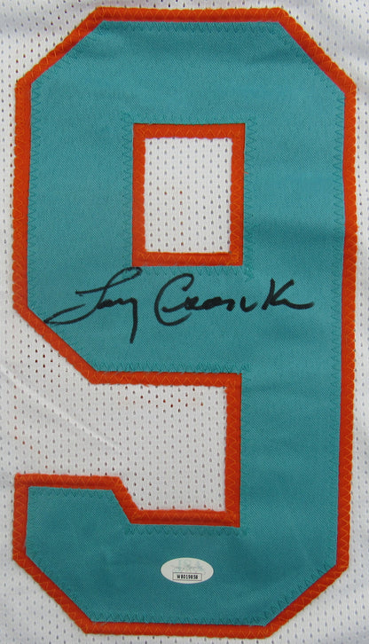 Larry Csonka Signed Auto Autograph Replica Dolphins Jersey JSA Witness WB029858