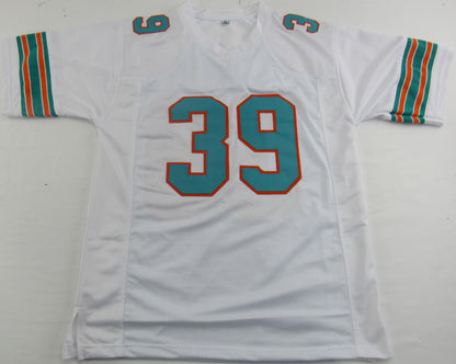 Larry Csonka Signed Auto Autograph Replica Dolphins Jersey JSA Witness WB029858