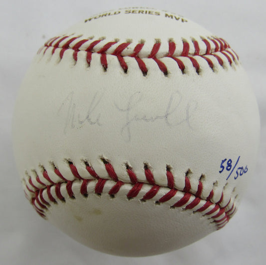 Mike Lowell Signed Auto Baseball MLB Holo - BB692164